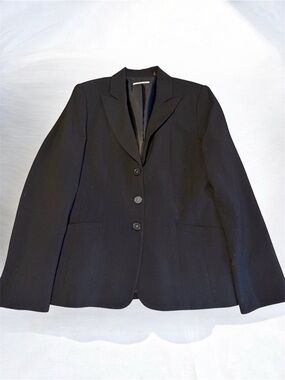 T Tahari 3 Button Black Blazer EUC